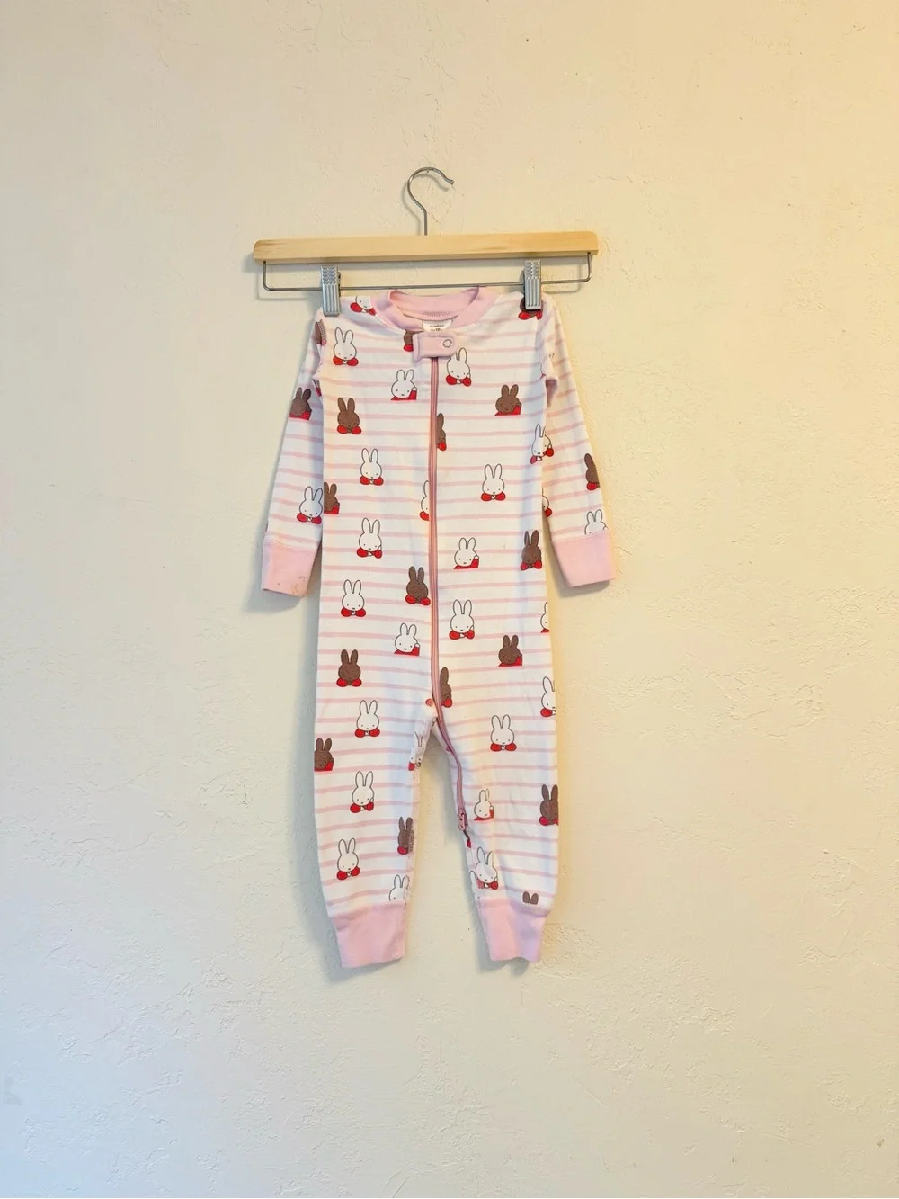 Hanna Andersson Miffy 2-Way Zip Sleeper pajamas